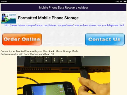 Mobile Phone Recovery Help android App screenshot 1